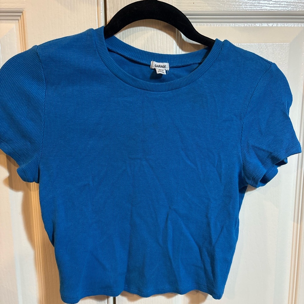 Garage Blue Women's Crop Top